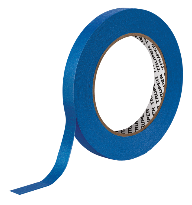 CINTA MASKING AZUL, 1/2" X 50 MTS