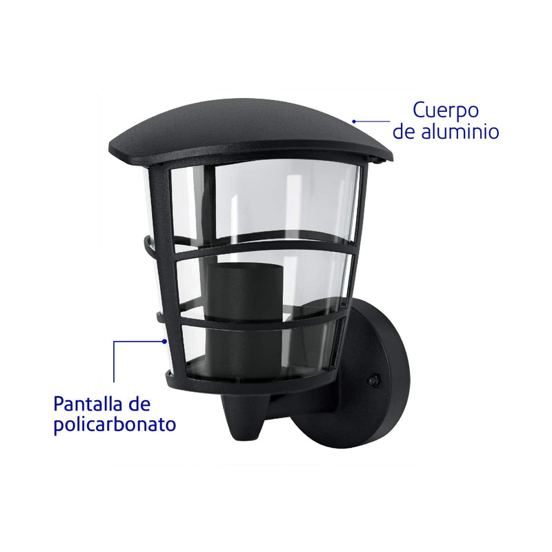 FAROL SOPORTADO NEGRO VOLTECK