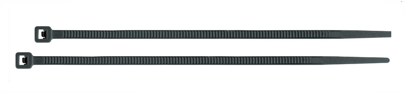 CINCHOS DE PLASTICO, 20 CM, 40 LBS, NEGROS