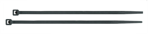 Cinchos de plástico negros de 20 cm, juego de dos correas