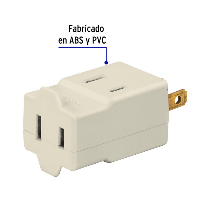 MULTICONTACTO TRIPLE, TIPO CUBO, VOLTECK