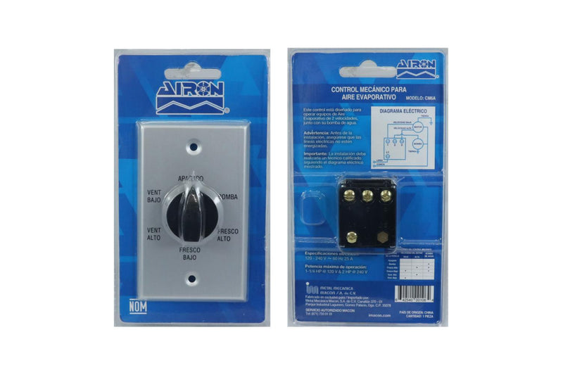 CONTROL AIRON DE 6 POSICIONES
