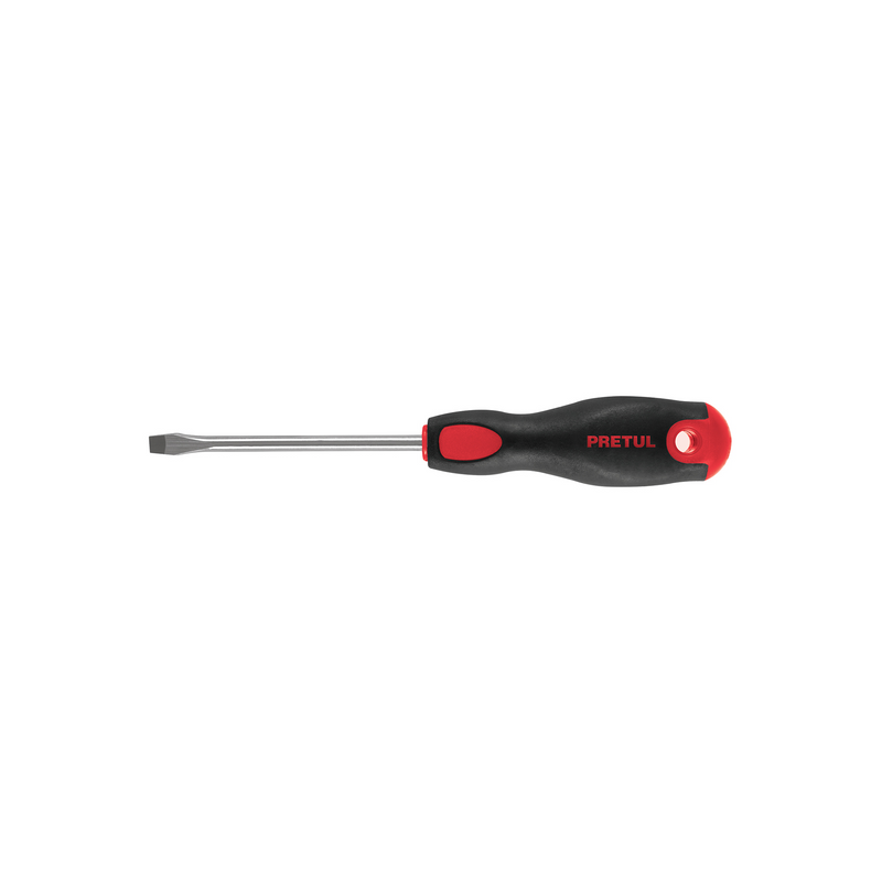 DESARMADOR PLANO, 1/4" X 4", MANGO BIMATERIAL COMFORT GRIP