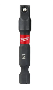ADAPTADOR PARA DADO, DE IMPACTO 1/4" CUADRO DE 1/4" MILWAUKEE
