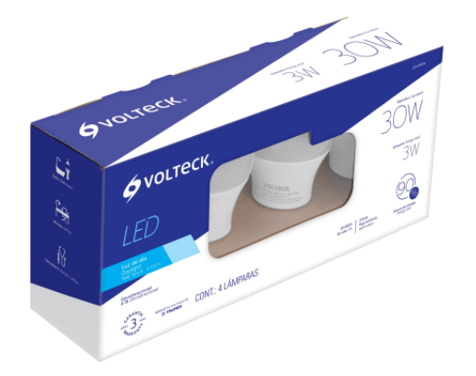 FOCO LED 14W, LUZ DE DIA, PACK DE 4 , EQUIV 100W