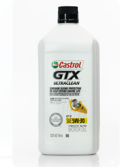 ACEITE PARA MOTOR A GASOLINA, CASTROL GTX 5W30, 946 ml