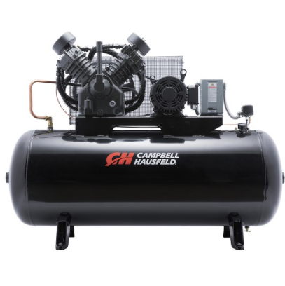 COMPRESOR DE AIRE 120 G, 10HP TRIFASICO, 220 / 440 V, 36 CFM @ 90 PSI, HORIZONTAL