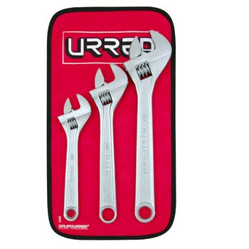 JUEGO DE 3 LLAVES AJUSTABLES CROMADAS