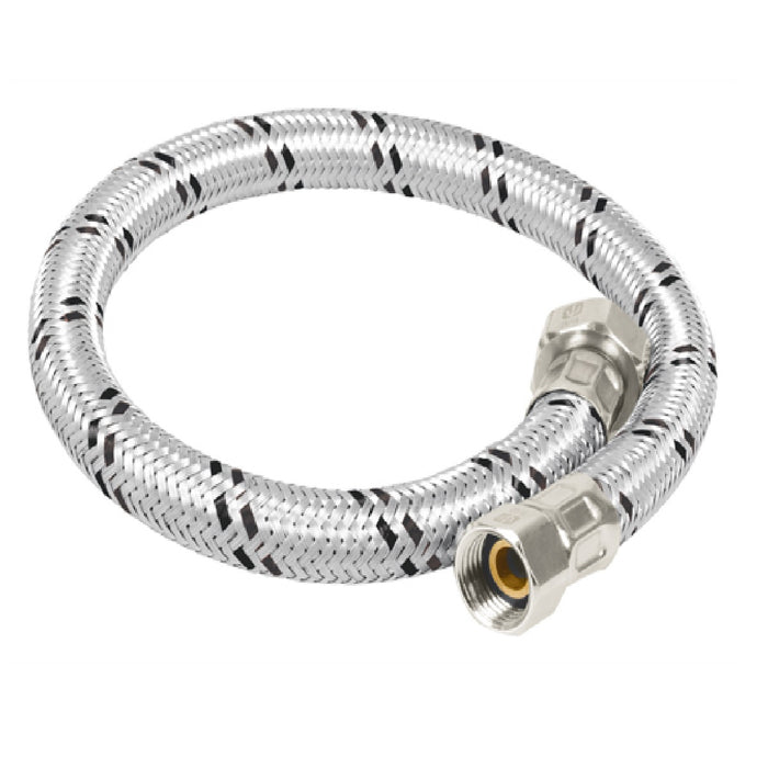 MANGUERA FLEXIBLE PARA BOILER  3/4"x3/4" TRENZADO DE ACERO INOXIDABLE