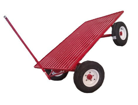 CARRITO DE CARGA METALICO CON 4 RUEDAS