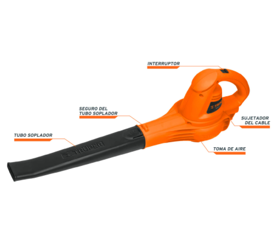 SOPLADORA CON MOTOR ELECTRICO TRUPER, CAPACIDAD DE 960 W
