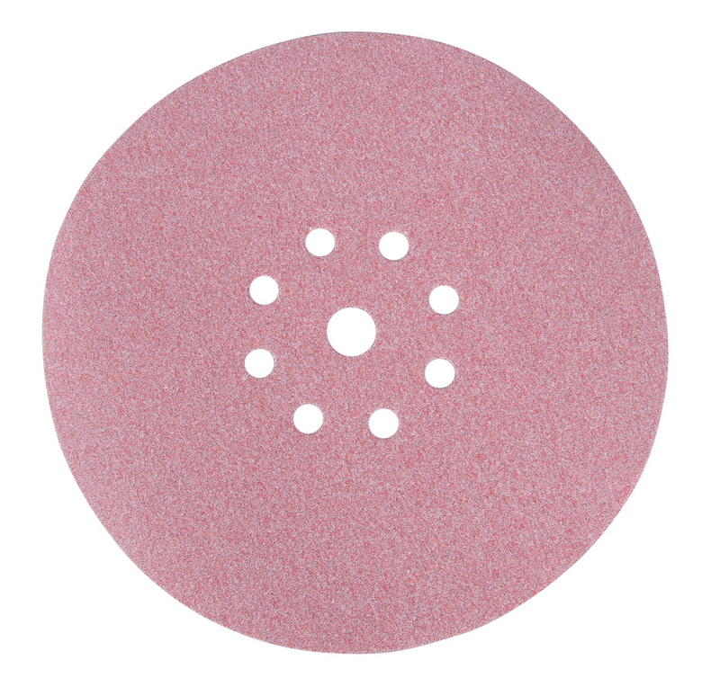 DISCO DE LIJA C/VELCRO 9", grano 120, 9 hoyos (25 piezas) P/DLS800