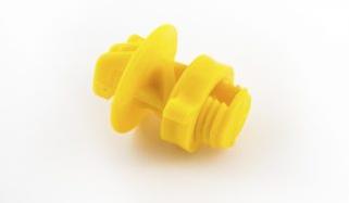 Aisladores plásticos para varilla, color amarillo, tipo 3/8 y 1/2, juego de 16