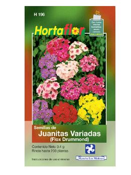 SOBRE DE SEMILLAS DE JUANITAS VARIADAS HORTAFLOR, CONTENIDO DE .04G