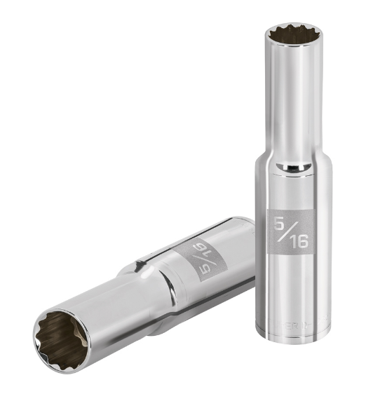 DADO DE 5/16", CUADRO DE 1/2" , 12 PUNTAS LARGO, D-1210-EL