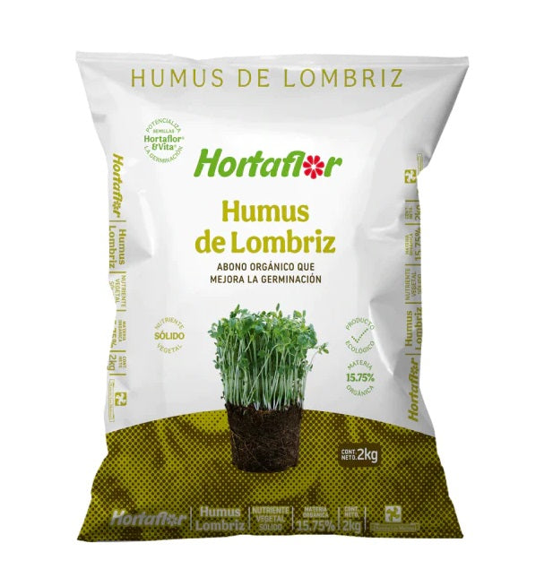 HUMUS DE LOMBRIZ BOLSA DE 2 KILOS