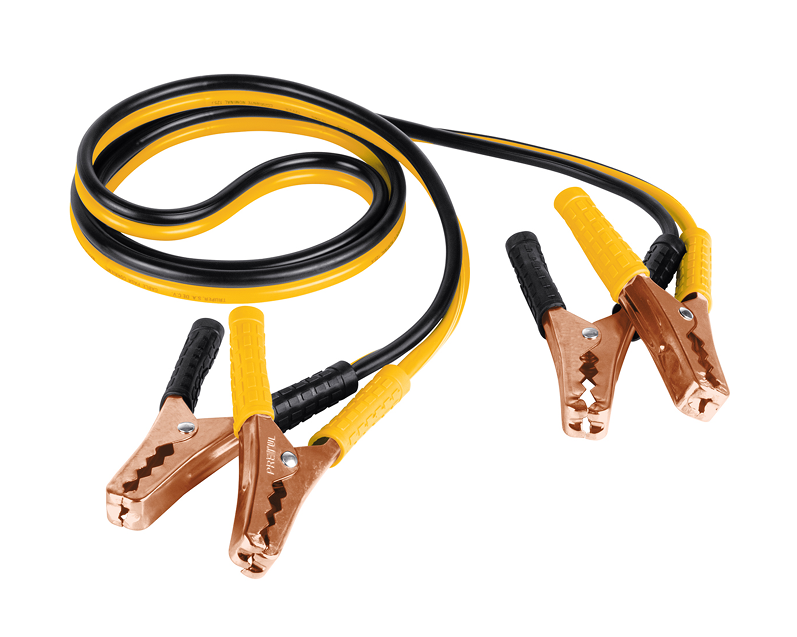 Juego de cables pasa corriente PRETUL con pinzas cobre y mangos negro/amarillo