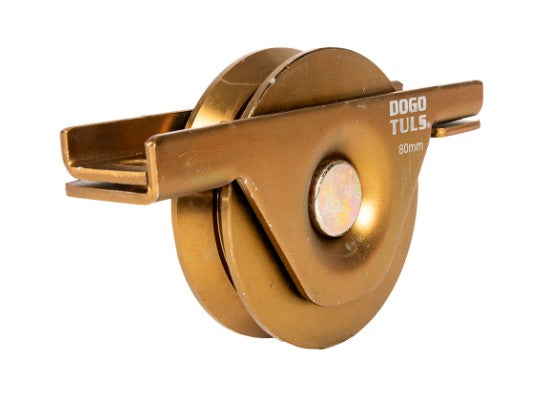 RUEDA DE ACERO PARA PORTON SOPORTE 80MM