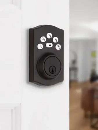 CERRADURA ELECTRICA CON TECLADO ZINC BRONCE VENECIANO