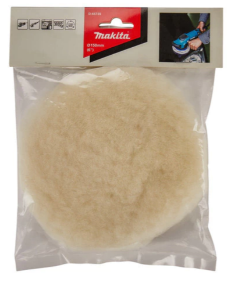 ALMOADILLA DE LANA 150MM 6" P/ PULIDORA Y LIJADORA EXCENTRICA