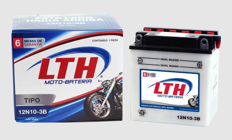 MOTO-BATERIA LTH DE 10 AMPERS/H (12N10-3B)