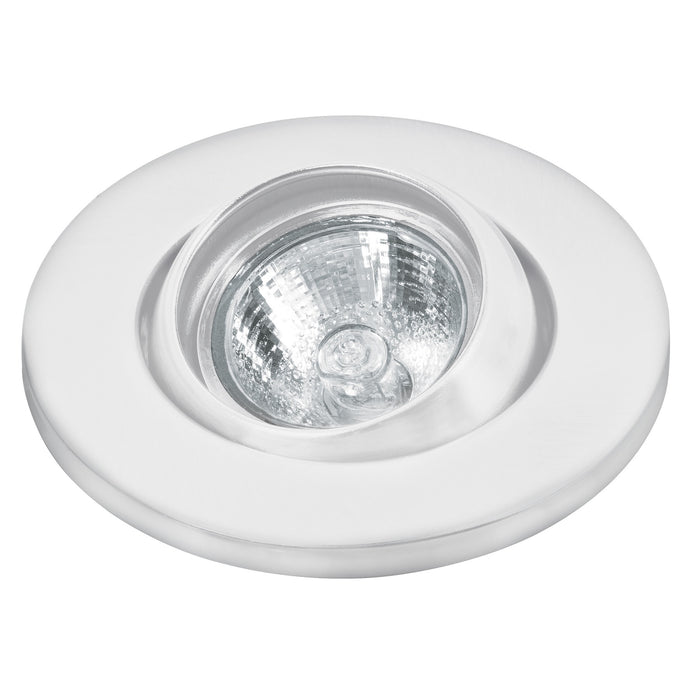 LUMINARIO EMPOTRABLE ESFERICO SPOT DIRIGIBLE COLOR BLANCO