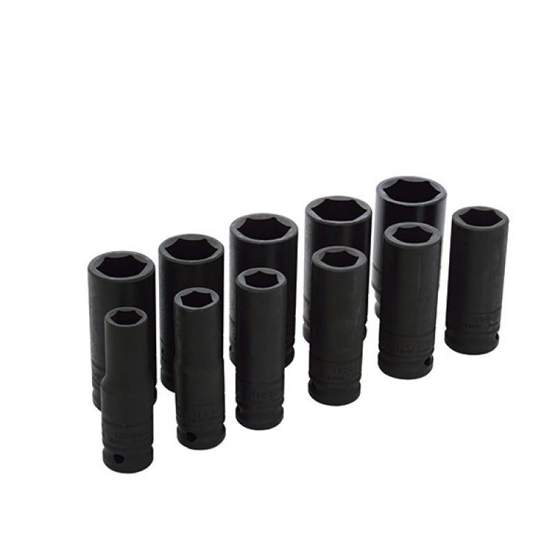 JUEGO DE 11 DADOS DE IMPACTO CUADRO DE 1/2 LARGOS  DE (1/2" A 1 1/8"), 6 PTAS