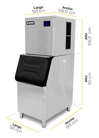 FABRICA DE HIELO RHINO 200 KG 1 HP 115V/60 HZ MONOFASICO