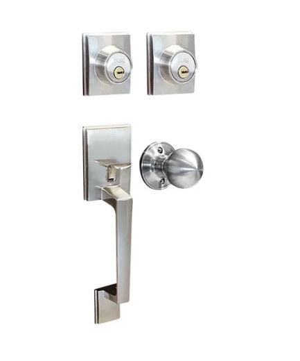 CERRADURA DEXTER RESIDENCIAL BOSTON, ALTA SEGURIDAD DE NIQUEL SATINADO
