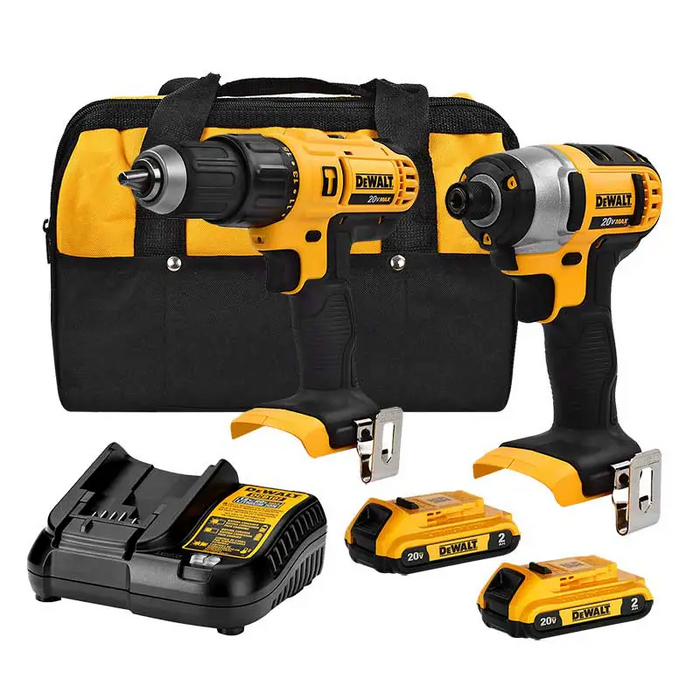 COMBO 20V, ROTOMARTILLO Y ATORNILLADOR DE IMPACTO, 2 BAT. 2.0AH Y CARGADOR, CON MALETIN