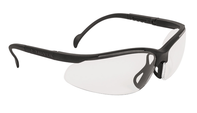 LENTES DEPORTIVOS DE SEGURIDAD, COLOR TRANSPARENTE
