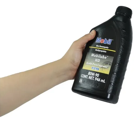 ACEITE PARA ENGRANES, MOBIL LUBE, HD 80W90, 946 ML.