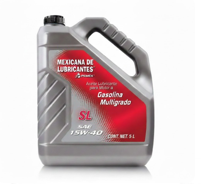 ACEITE PARA MOTOR A GASOLINA, 15W40 SL, 5 L
