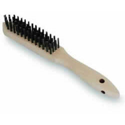 CEPILLO DE SOLDADOR ACERO AL CARBON  MANGO DE MADERA
