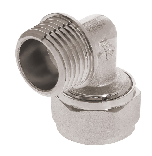 CODO 90°, 3/8", ROSCA MACHO DE 1/2", PE-AL-PE