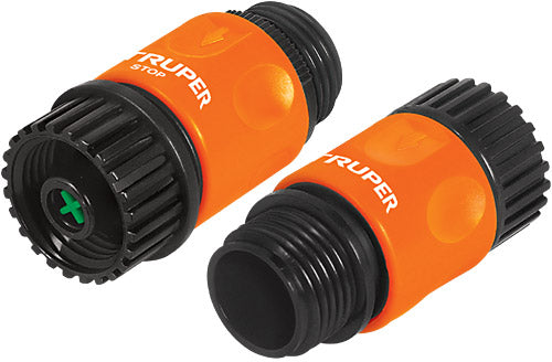 JUEGO DE CONECTORES RAPIDOS ABS, GRIFO-MANGUERA-ACC., ROSCA 3/4"