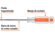 Desarmador Torx T30 TRUPER con vástago de acero al cromo vanadio y mango de acetato