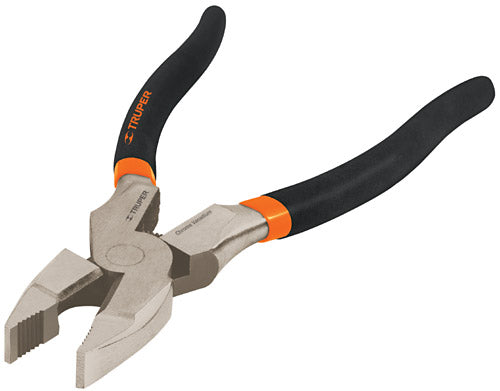 PINZA DE ELECTRICISTA DE 9", CON RESORTE, MANGO DE VINIL