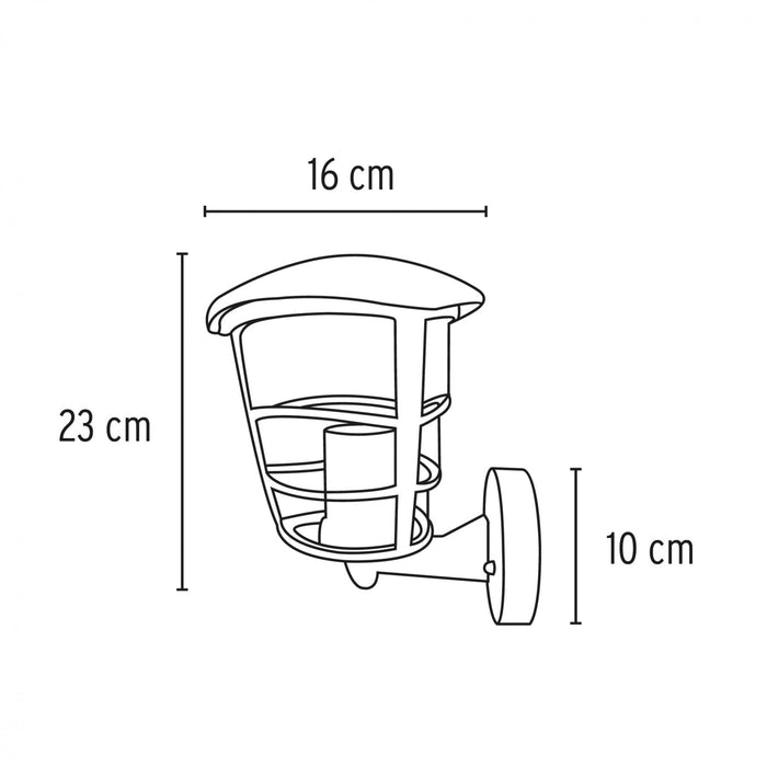 FAROL SOPORTADO NEGRO VOLTECK