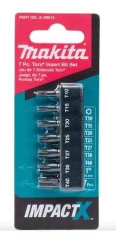 SET 7 PZS PUNTAS TORX IMPACT X (10,15,20,25,27,30,40)