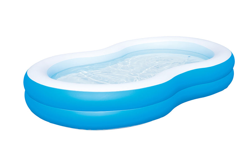 ALBERCA INFLABLE FORMA LAGUNA 2.62X1.57X46CM
