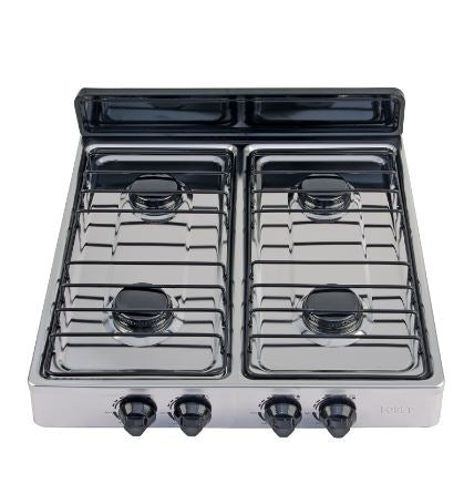 PARRILLA DE GAS DE SOBREPONER 4 QUEMADORES INOX FOSET