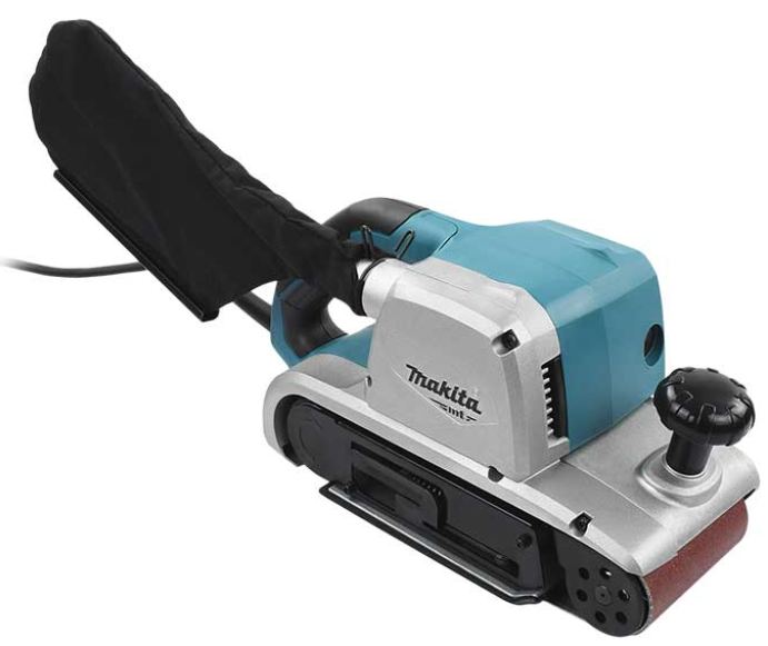 LIJADORA DE BANDA DE 4" X 24", 940W AZUL