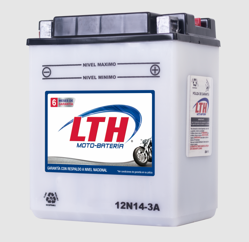 MOTO-BATERIA LTH DE 14 AMPERS/H (12N14-3A)
