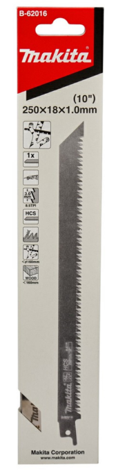 SEGUETA SABLE P/ RAMA VERDE 250 mm x 1.0 mm x 8.5 TPI