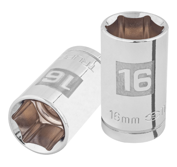 DADO DE 16 mm, CUADRO DE 1/2", 6 PUNTAS, D-1216-M