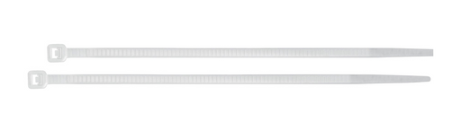 Cinchos plásticos blancos de 15 cm con cabeza de cierre para cables