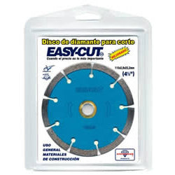 DISCO DE DIAMANTE 4-1/2" X 7/8" SEGMENTADO, PARA ESMERILADORA, EASY-CUT
