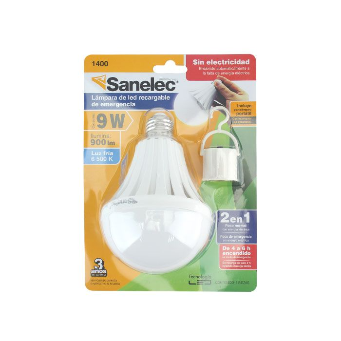 FOCO LED RECARGABLE DE EMERGENCIA 9 W