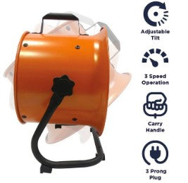 VENTILADOR TIPO TAMBOR DE 10" DIRECTO ALTA VELOCIDAD